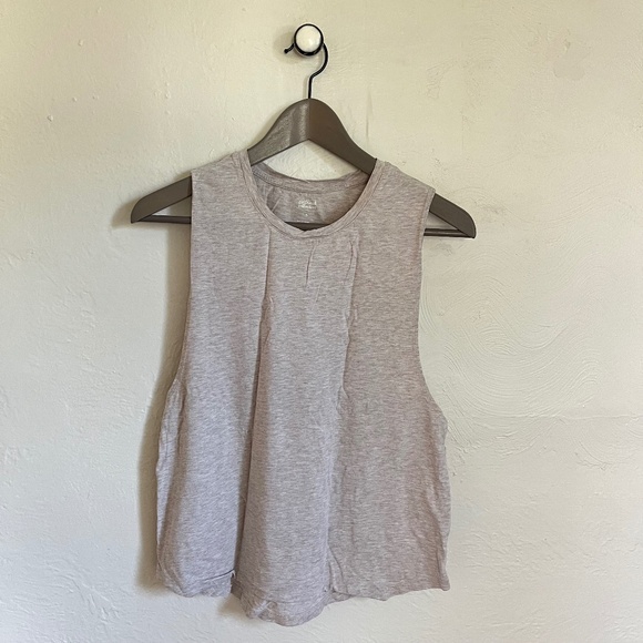 Girlfriend Collective Recycled Cotton Muscle Tee Heather 100% Cotton Small - Picture 1 of 4